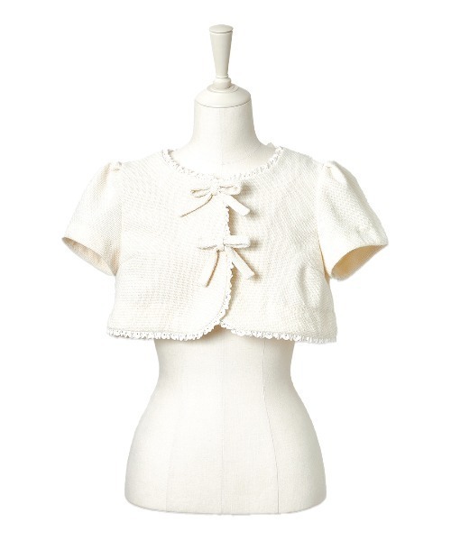 カーディガン Dear classy Girl tweed ボレロ レディース Dear classy Girl tweed ボレロ（カーディガン/ボレロ）｜mellfy