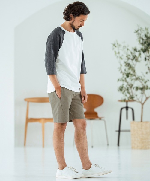 Magine(マージン)の「mp13469-Pigment-dyed Sweat Fabric Short Pants ショートパンツ(その他パンツ・メンズ・ブラック/カーキ/グリーン/ネイビー・44/46/48)」の21枚目の写真