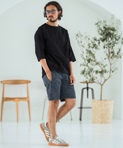 Magine(マージン)の「mp13469-Pigment-dyed Sweat Fabric Short Pants ショートパンツ(その他パンツ・メンズ・ブラック/カーキ/グリーン/ネイビー・44/46/48)」の16枚目の写真