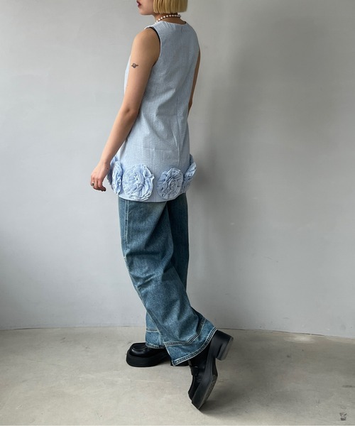 フラワープリント ノースリーブミニワンピース フラワープリント ノースリーブミニワンピース - メルカリ