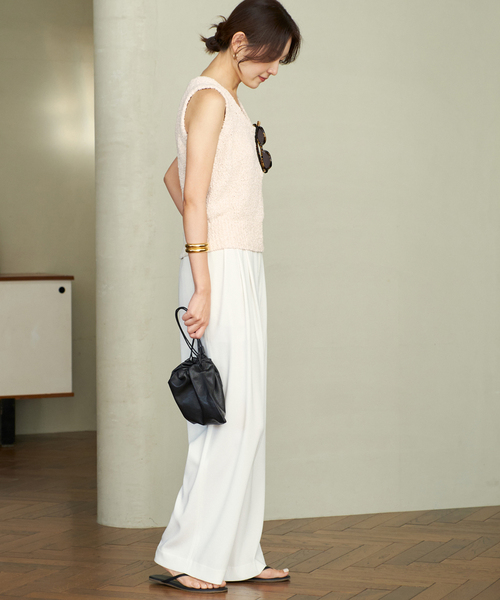 plage（プラージュ）の「Georgette Tuck パンツ（スラックス・レディース・ネイビー/ブルー系その他・34/36/38）」の11枚目の写真