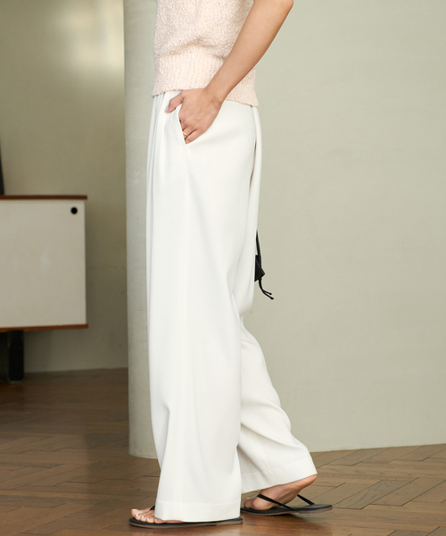 plage（プラージュ）の「Georgette Tuck パンツ（スラックス・レディース・ネイビー/ブルー系その他・34/36/38）」の14枚目の写真