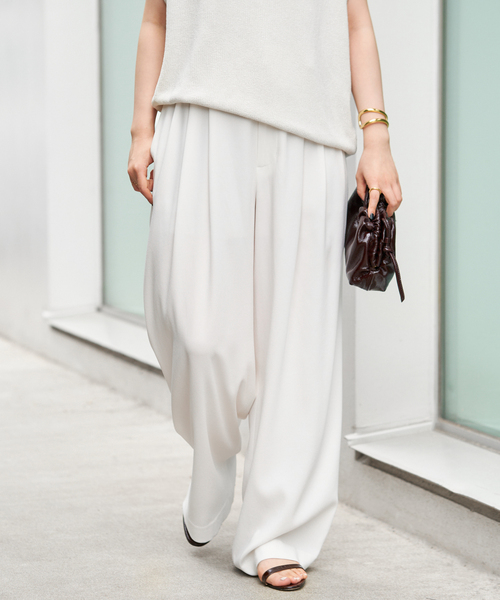 plage（プラージュ）の「Georgette Tuck パンツ（スラックス・レディース・ネイビー/ブルー系その他・34/36/38）」の18枚目の写真