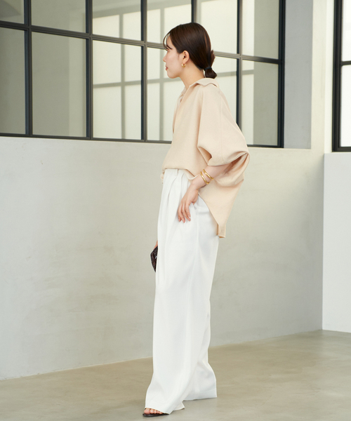 Plage プラージュ Tuck Relax パンツ◆ plage（プラージュ）の「Tuck Relax パンツ（）」 - WEAR