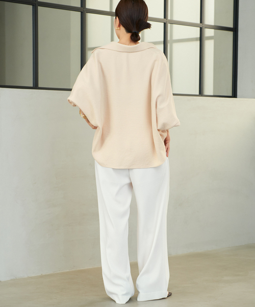 plage（プラージュ）の「Georgette Tuck パンツ（スラックス・レディース・ネイビー/ブルー系その他・34/36/38）」の22枚目の写真