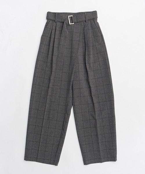 アシメタックワイドテーパードパンツ / Asymmetric Wide Tapered Pants