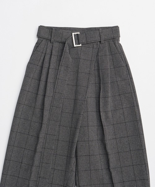 PRANK PROJECT（プランクプロジェクト）の「アシメタックワイドテーパードパンツ / Asymmetric Wide Tapered Pants（その他パンツ・レディース・マルチ/ブラック・36/38）」の6枚目の写真