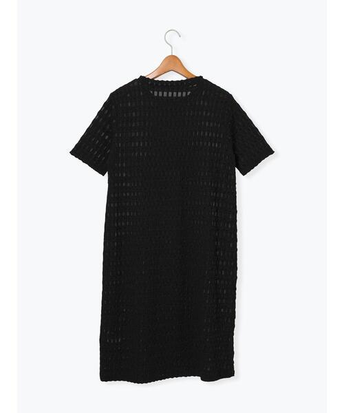 Lugnoncure（ルノンキュール）の「半袖ふくれカットワンピース（ワンピース・レディース・ブラック/オフホワイト・F）」の9枚目の写真