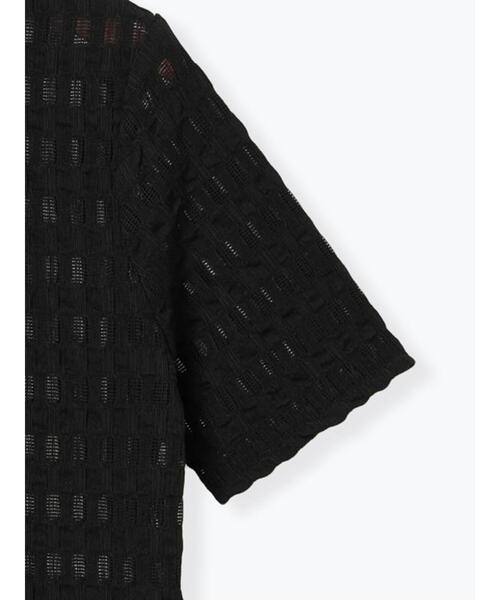 Lugnoncure（ルノンキュール）の「半袖ふくれカットワンピース（ワンピース・レディース・ブラック/オフホワイト・F）」の11枚目の写真