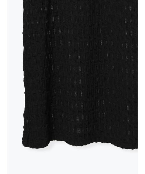 Lugnoncure（ルノンキュール）の「半袖ふくれカットワンピース（ワンピース・レディース・ブラック/オフホワイト・F）」の12枚目の写真