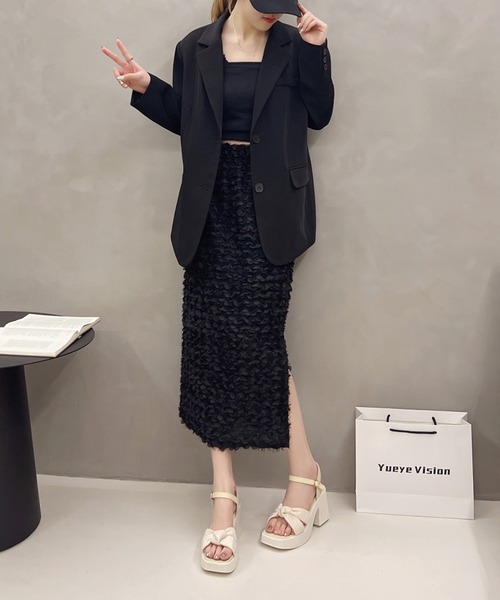 Lace Ladies（レースレディース）の「サテン調 ツイスト クロスデザイン ストラップ付き ヒール サンダル（サンダル・レディース・イエロー/アイボリー・25cm/22.5cm/23cm/23.5cm/24cm/24.5cm）」の3枚目の写真