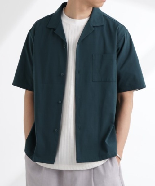 セール】ドライジャージーオープンカラーシャツ 半袖