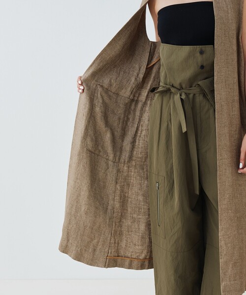 グリッターリネン ロングジレ（ベスト）｜GALERIE VIE（ギャルリー