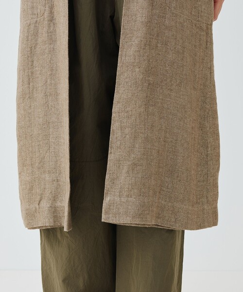 グリッターリネン ロングジレ（ベスト）｜GALERIE VIE（ギャルリー