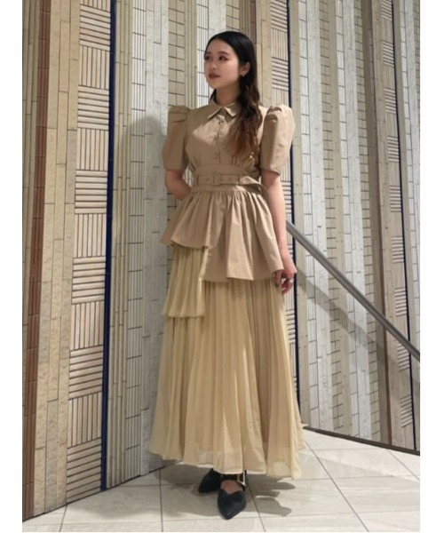 AND COUTURE（アンドクチュール）の「アシメプリーツティアード 
