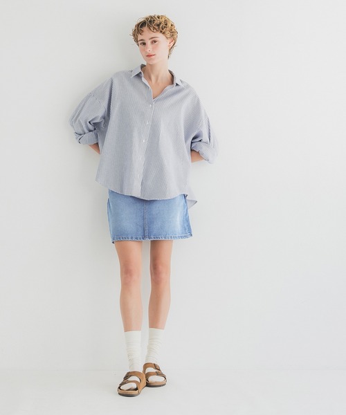 coca（coca）（コカ）の「デニムミニスカート（デニムスカート・レディース・ブラック/ブルー・S/M/L）」の5枚目の写真