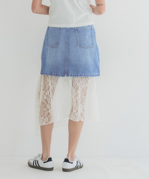 coca（coca）（コカ）の「デニムミニスカート（デニムスカート・レディース・ブラック/ブルー・S/M/L）」の7枚目の写真