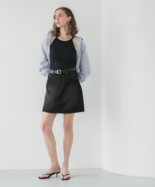 coca（coca）（コカ）の「デニムミニスカート（デニムスカート・レディース・ブラック/ブルー・S/M/L）」の15枚目の写真