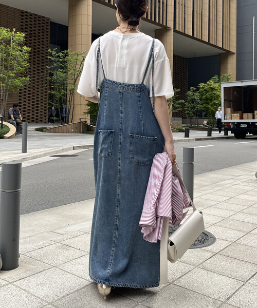 DouDou(ドゥドゥ)の「ジョーゼットロゴTEE(シャツ/ブラウス・レディース・チャコールグレー/オフホワイト/ライトグレー・FREE)」の15枚目の写真