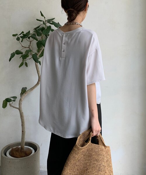 ジョーゼットロゴTEE（シャツ/ブラウス）｜DouDou（ドゥドゥ）の