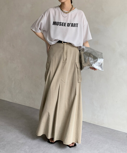 パル PAL 【DouDou】ThrowロゴTEE （offwhite） -ファッション