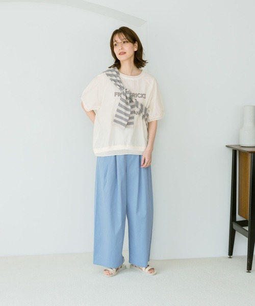 セール】【みんなのリクエストパンツ】すっきりワイドパンツ