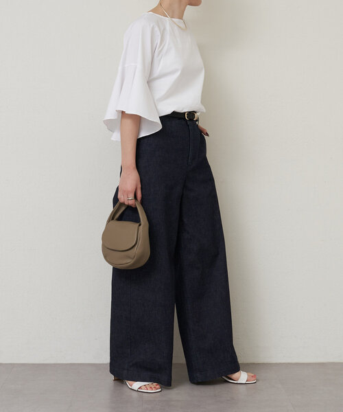 LIVETART(リヴェタート)の「フレアデザインスリーブブラウス(シャツ/ブラウス・レディース・ホワイト/グリーン・FREE)」の16枚目の写真