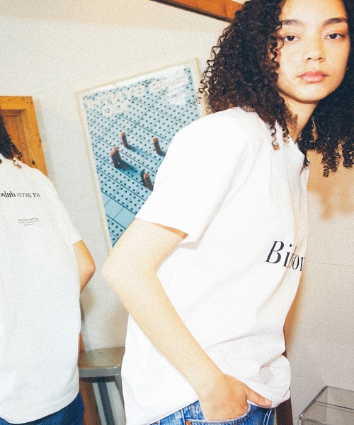 POET MEETS DUBWISE（ポエットミーツダブワイズ）の「POET MEETS DUBWISE/ポエトミーツダブワイズ BIRDSONG T-shirt（Tシャツ/カットソー・メンズ・ブラック系その他/ホワイト・L/M/XL）」の12枚目の写真