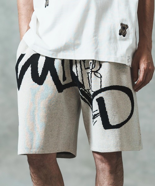 セール】mp13547- Jacquard texture knit shorts ショートパンツ