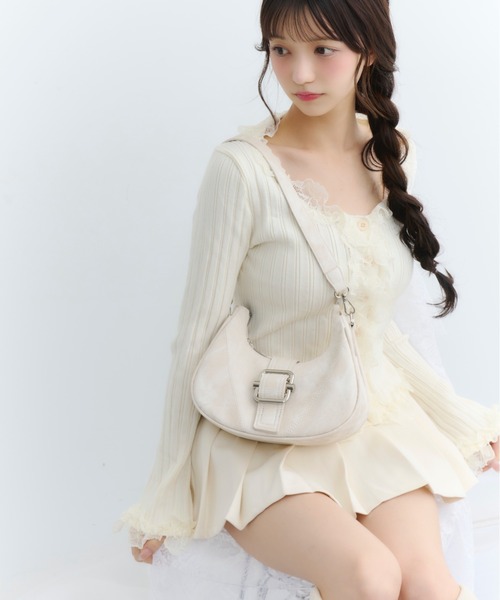 TITTY&CO.(ティティーアンドコー)の「ムーンカーブヴィンテージショルダー(ショルダーバッグ・レディース・ピンク/グレー/ブルー/アイボリー・FREE)」の21枚目の写真