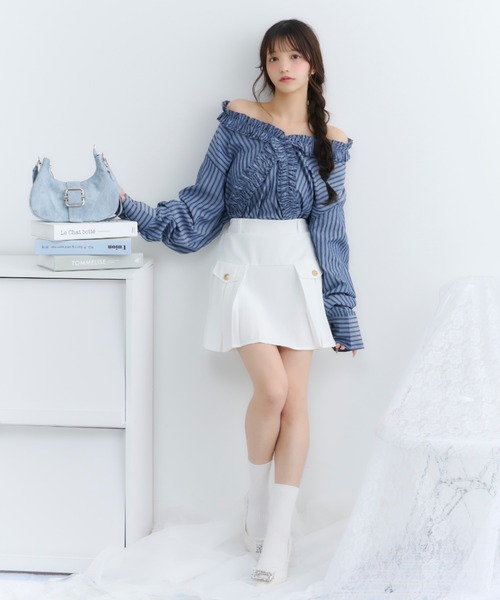 TITTY&CO.(ティティーアンドコー)の「ムーンカーブヴィンテージショルダー(ショルダーバッグ・レディース・ピンク/グレー/ブルー/アイボリー・FREE)」の10枚目の写真