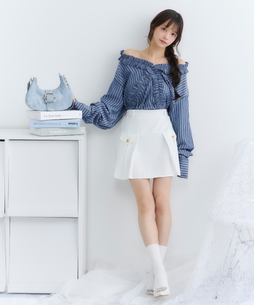 TITTY&CO.(ティティーアンドコー)の「ムーンカーブヴィンテージショルダー(ショルダーバッグ・レディース・ピンク/グレー/ブルー/アイボリー・FREE)」の12枚目の写真