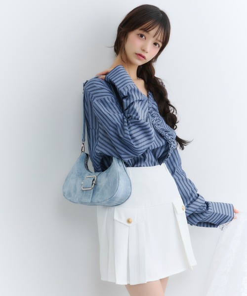 TITTY&CO.(ティティーアンドコー)の「ムーンカーブヴィンテージショルダー(ショルダーバッグ・レディース・ピンク/グレー/ブルー/アイボリー・FREE)」の19枚目の写真