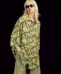 《UNISEX》【LIMITED EDITION】ORIGINAL GRAPHIC Prime-Over Regular Collar Short Sleeve Shirt Coat/オリジナルグラフィックプライムオーバーレギュラーカラーショートスリーブシャツコート【MAISON SPECIAL/メゾンスペシャル】