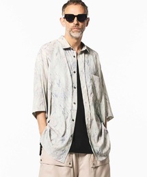 《UNISEX》【LIMITED EDITION】ORIGINAL GRAPHIC Prime-Over Regular Collar Short Sleeve Shirt Coat/オリジナルグラフィックプライムオーバーレギュラーカラーショートスリーブシャツコート【MAISON SPECIAL/メゾンスペシャル】