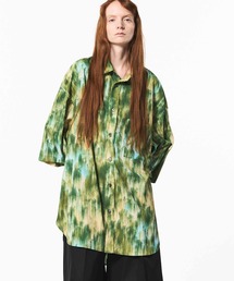 《UNISEX》【LIMITED EDITION】ORIGINAL GRAPHIC Prime-Over Regular Collar Short Sleeve Shirt Coat/オリジナルグラフィックプライムオーバーレギュラーカラーショートスリーブシャツコート【MAISON SPECIAL/メゾンスペシャル】