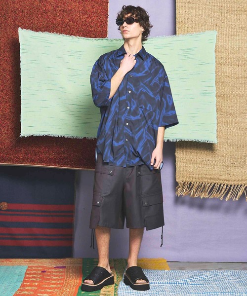 MAISON SPECIAL（メゾンスペシャル）の「《UNISEX》【LIMITED EDITION】ORIGINAL GRAPHIC Prime-Over Regular Collar Short Sleeve Shirt Coat/オリジナルグラフィックプライムオーバーレギュラーカラーショートスリーブシャツコート【MAISON SPECIAL/メゾンスペシャル】（シャツ/ブラウス・メンズ・その他4/その他11/その他6/その他5/その他3/その他2/その他10/その他8/その他12/その他9/その他7/その他1・2/1）」の19枚目の写真