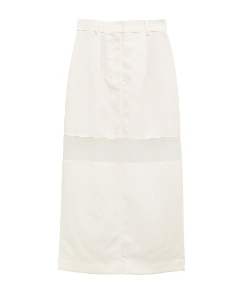 CLANE（クラネ）の「CLANE SHEER SWITCHING STRAIGHT SKIRT 18109-6052