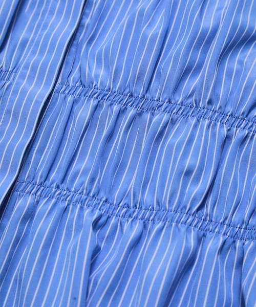 VIS(ビス)の「【店頭人気】シャーリングバルーンシャツ(シャツ/ブラウス・レディース・ピンク系その他2/ホワイト/グレー/ブルー/ブルー系その他/ブルー系その他5・FREE)」の17枚目の写真