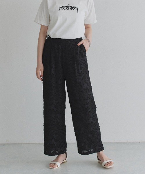 フリンジジャカードタックパンツ（その他パンツ）｜ECLAM