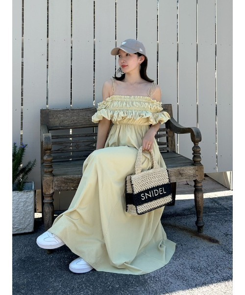 セール】スモッキングキャミワンピース（ワンピース）｜SNIDEL