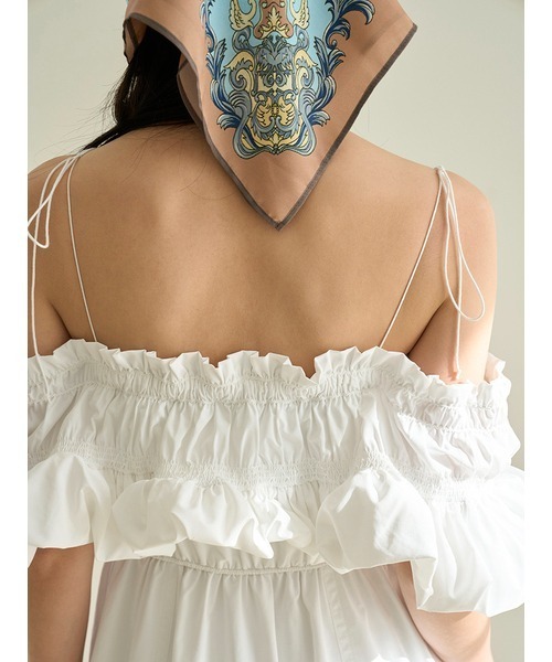 SNIDEL（スナイデル）の「スモッキングキャミワンピース（ワンピース