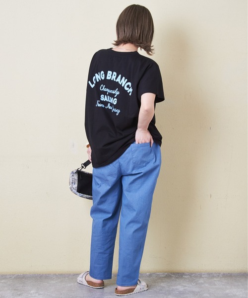 CUBE SUGAR（キューブシュガー）の「ストレッチツイルアンクルパンツ（その他パンツ・レディース・ブラック/ベージュ/ブルー/カーキ/グレー・M）」の22枚目の写真