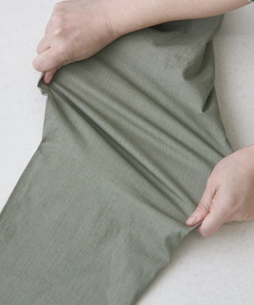 CUBE SUGAR（キューブシュガー）の「ストレッチツイルアンクルパンツ（その他パンツ・レディース・ブラック/ベージュ/ブルー/カーキ/グレー・M）」の16枚目の写真