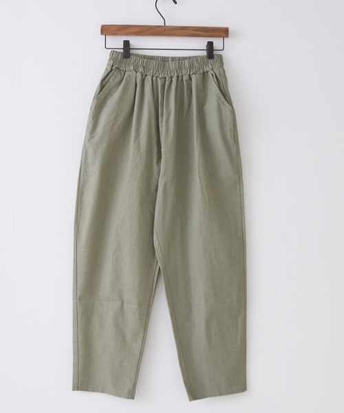 CUBE SUGAR（キューブシュガー）の「ストレッチツイルアンクルパンツ（その他パンツ・レディース・ブラック/ベージュ/ブルー/カーキ/グレー・M）」の15枚目の写真