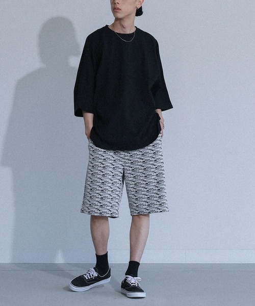 MDR(エムディアール)の「切替デザインドルマンルーズシルエット半袖Tシャツ(Tシャツ/カットソー・メンズ・グレイッシュベージュ/ネイビー/ブラック・L/M)」の22枚目の写真