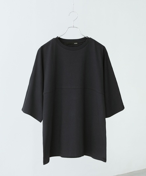 MDR(エムディアール)の「切替デザインドルマンルーズシルエット半袖Tシャツ(Tシャツ/カットソー・メンズ・グレイッシュベージュ/ネイビー/ブラック・L/M)」の19枚目の写真