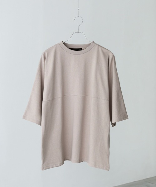 MDR(エムディアール)の「切替デザインドルマンルーズシルエット半袖Tシャツ(Tシャツ/カットソー・メンズ・グレイッシュベージュ/ネイビー/ブラック・L/M)」の20枚目の写真