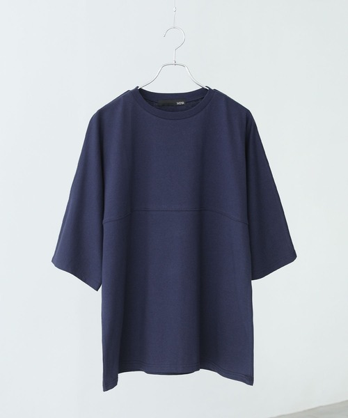 MDR(エムディアール)の「切替デザインドルマンルーズシルエット半袖Tシャツ(Tシャツ/カットソー・メンズ・グレイッシュベージュ/ネイビー/ブラック・L/M)」の21枚目の写真