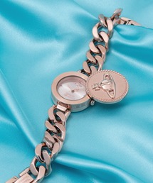 Vivienne Westwood | 「Vivienne Westwood/ヴィヴィアン・ウエストウッド」オーブ ボタン - レディース ゴールド ダイヤル & ゴールド リンク チェーン ブレスレット(ブレスレット)